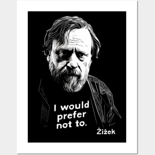 Slavoj Žižek /  Retro Styled Fan Design Posters and Art